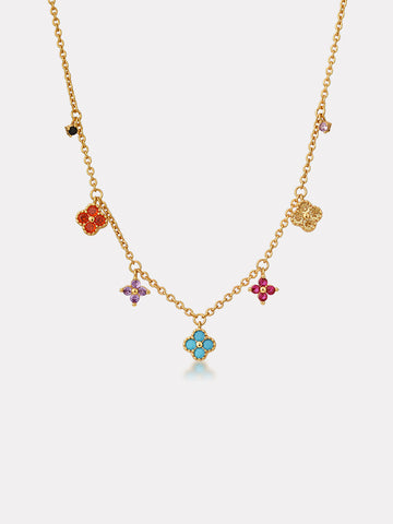 Lucky Clover Charm Necklace