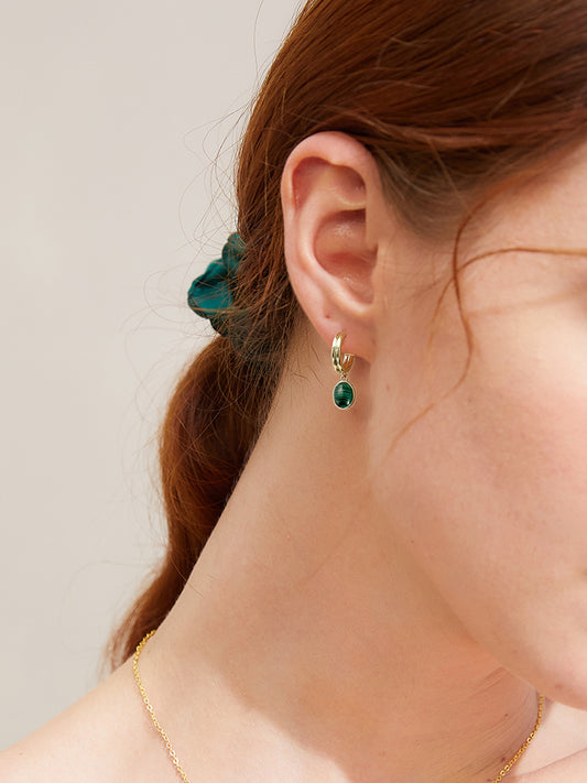 Malachite Earrings