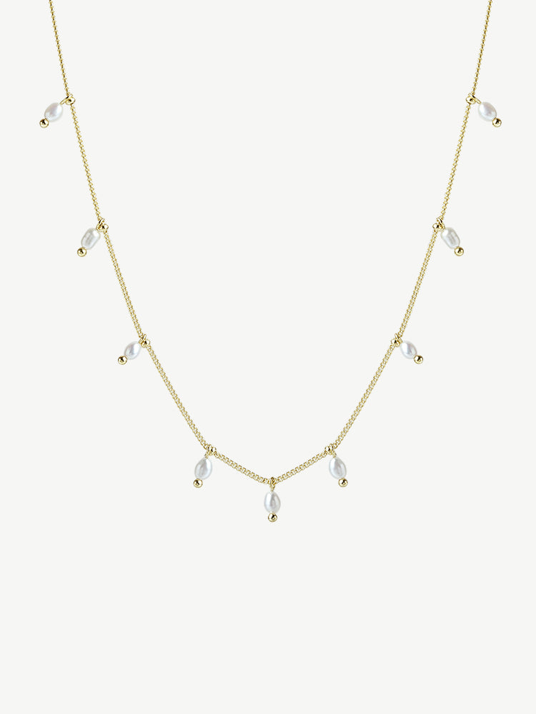 Star Talk Beaded Tassel Necklace
