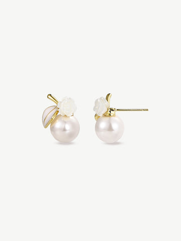 Flower Shadow Beaded Earrings