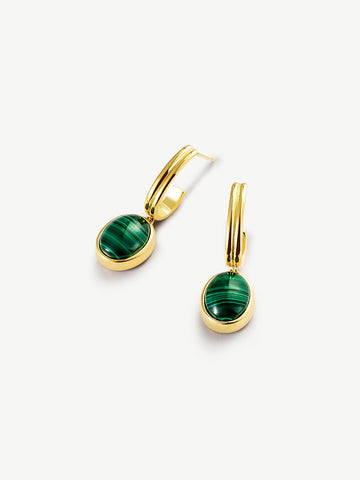 Malachite Earrings