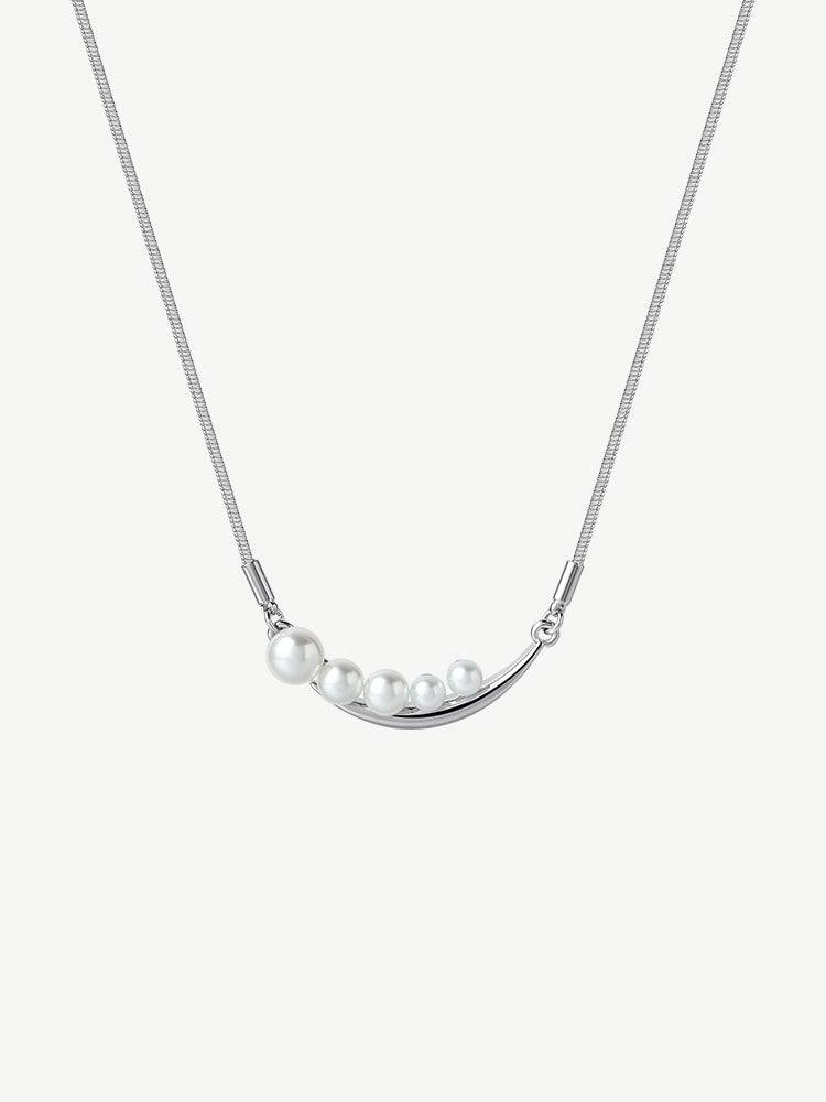 Crescent Beaded Necklace