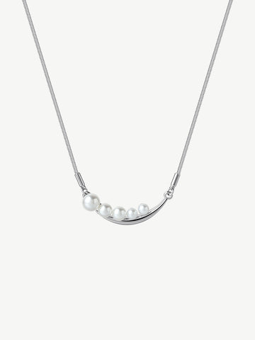 Crescent Beaded Necklace