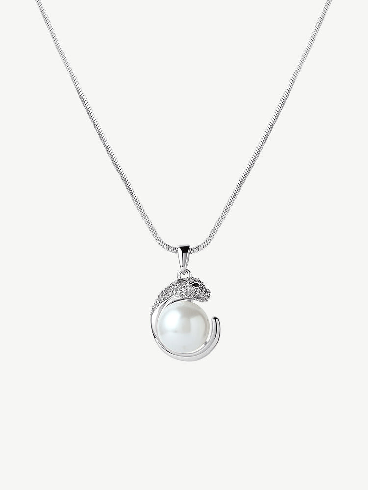Silver Snake Necklace