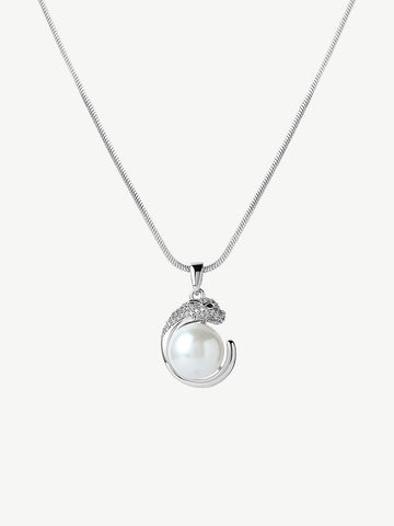 Silver Snake Necklace