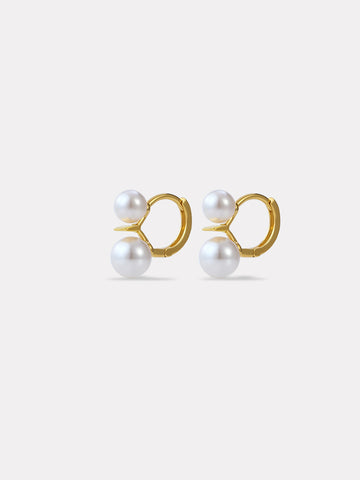 Pearl Duet Snaps Earrings
