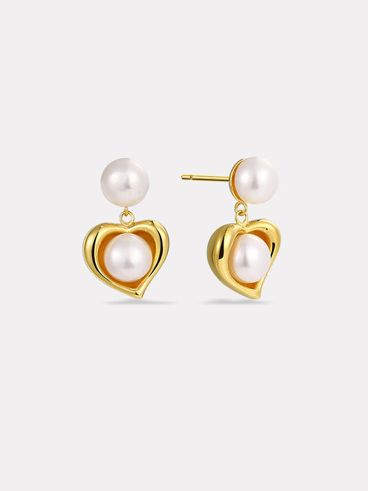 Heart Charm Earrings