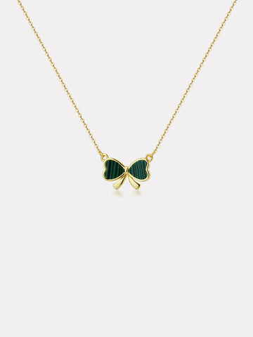 Bow Malachite Necklace