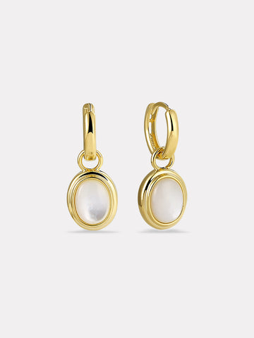 Oval Orbit Pendant Earrings