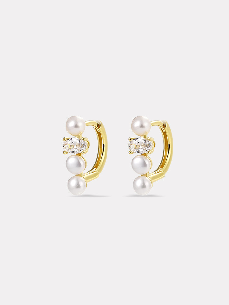 Huggies Pearl Earrings