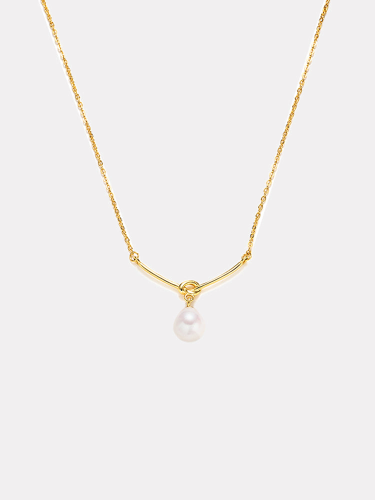Pearl Twisted Chain Necklace
