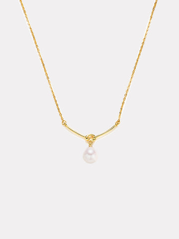 Pearl Twisted Chain Necklace