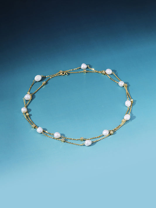 Good Vibes Pearl Necklace