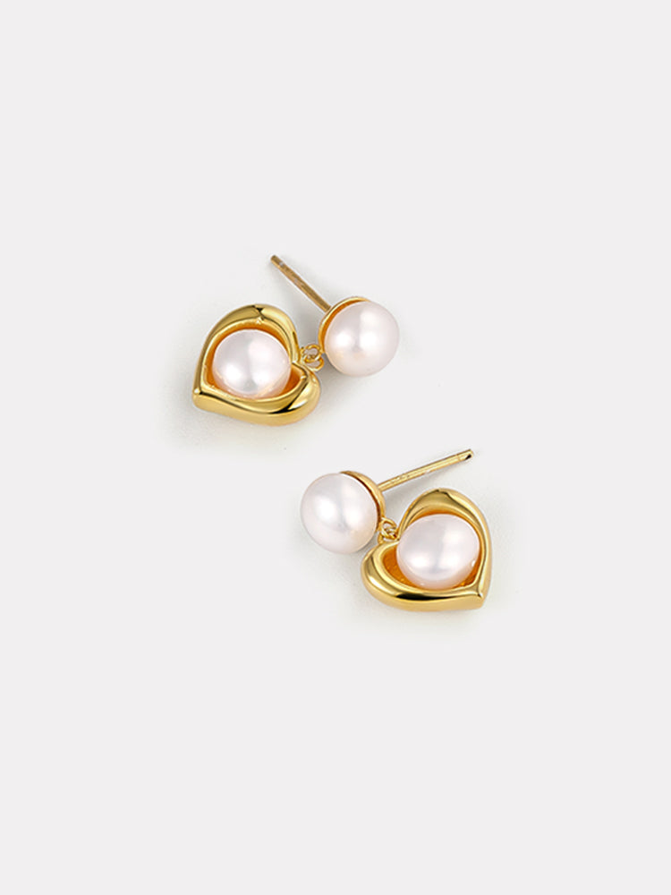 Heart Charm Earrings