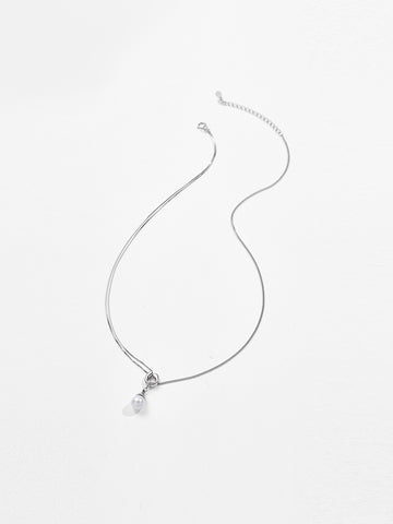 Mini Pearl Pendant Necklace