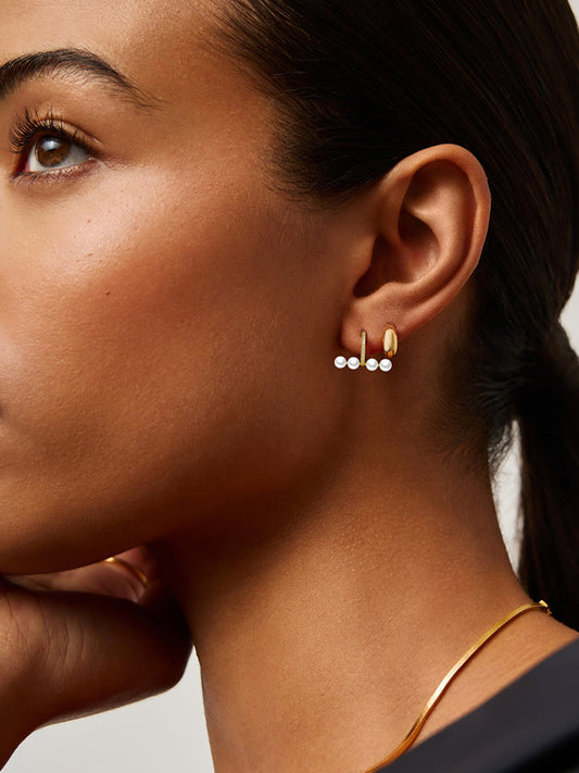 Pearl Arc Earrings