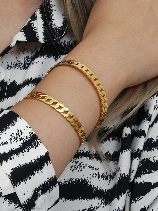Skeleton Lock Chain Bracelet