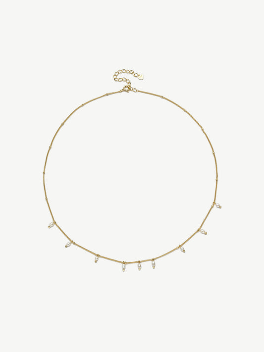 Star Talk Beaded Tassel Necklace