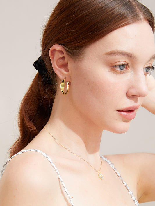 Simple Gold Earrings