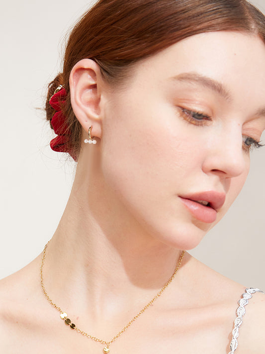 Bead Ring Dancing Earrings