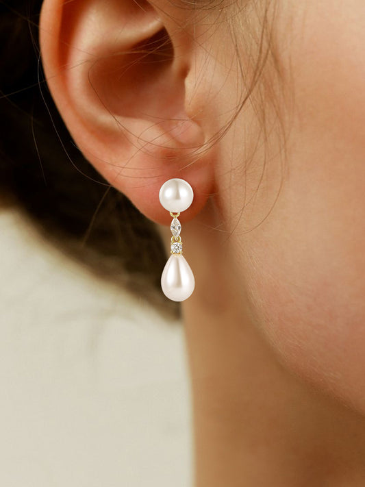 Water Drop Beaded Earrings